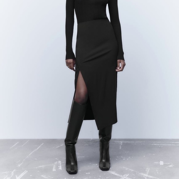 NWT Zara Slit Pencil Skirt - Picture 2 of 7